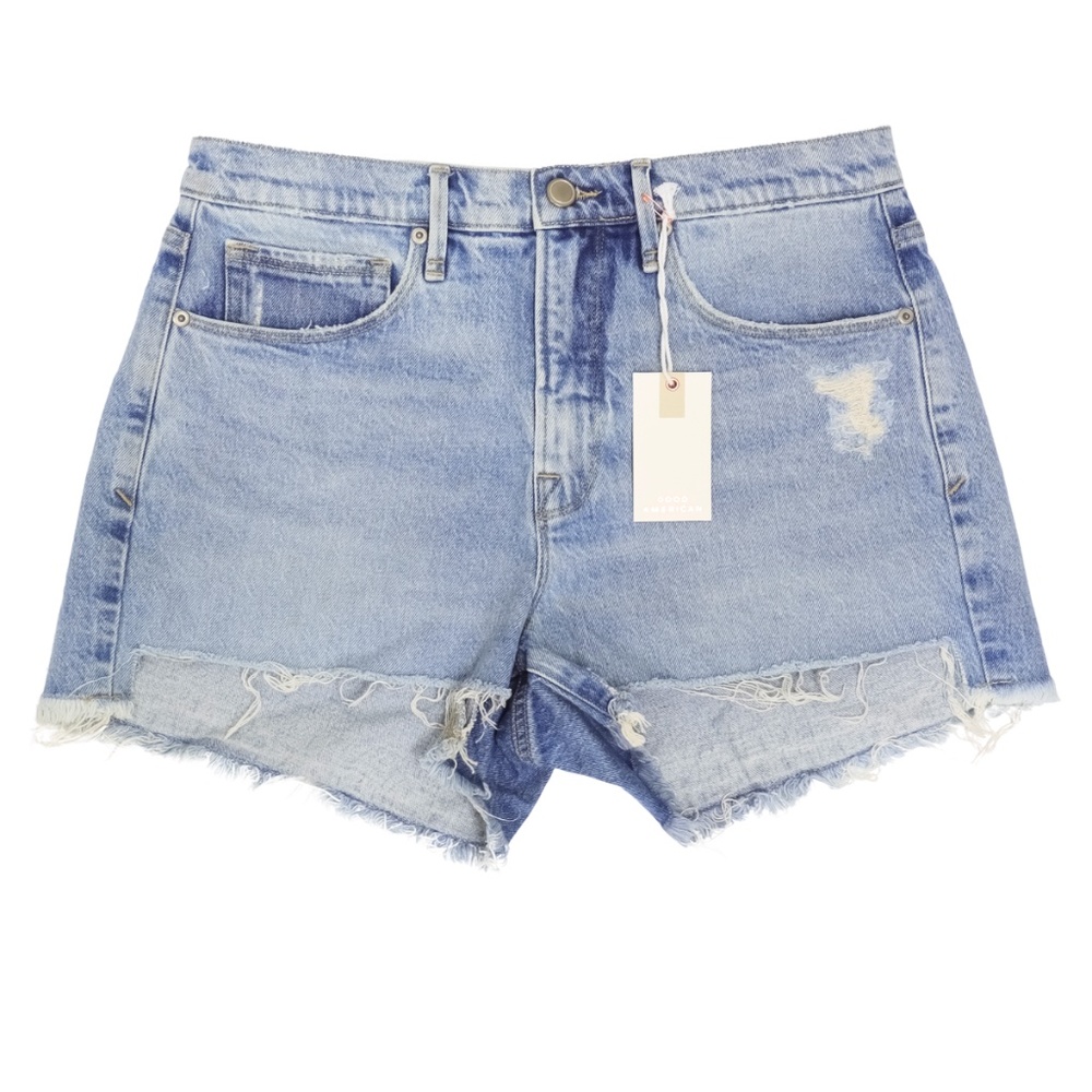 Good '90s Blue Denim Shorts (Size 14/32) - Good American